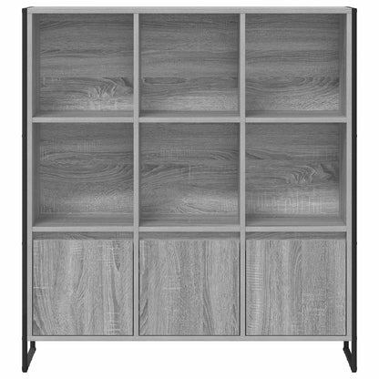 Bokskåp 2 pcs Grå Sonoma 99,5 x 30 x 108 cm Konstruerat trä