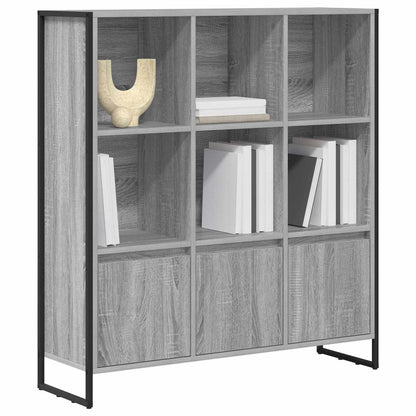 Bokskåp 2 pcs Grå Sonoma 99,5 x 30 x 108 cm Konstruerat trä