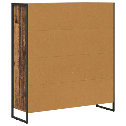 Bokskåp 2 pcs Gammalt trä 99,5 x 30 x 108 cm Konstruerat trä