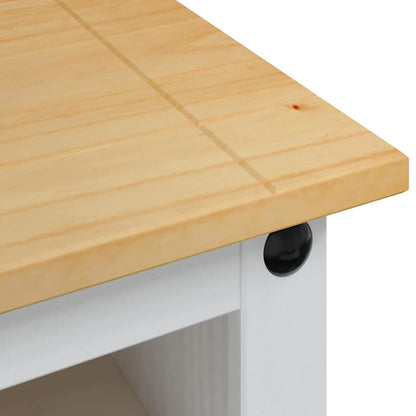 TV-Möbel Vit TV-skåp Corona 100 x 40 x 52 cm Massiv furu