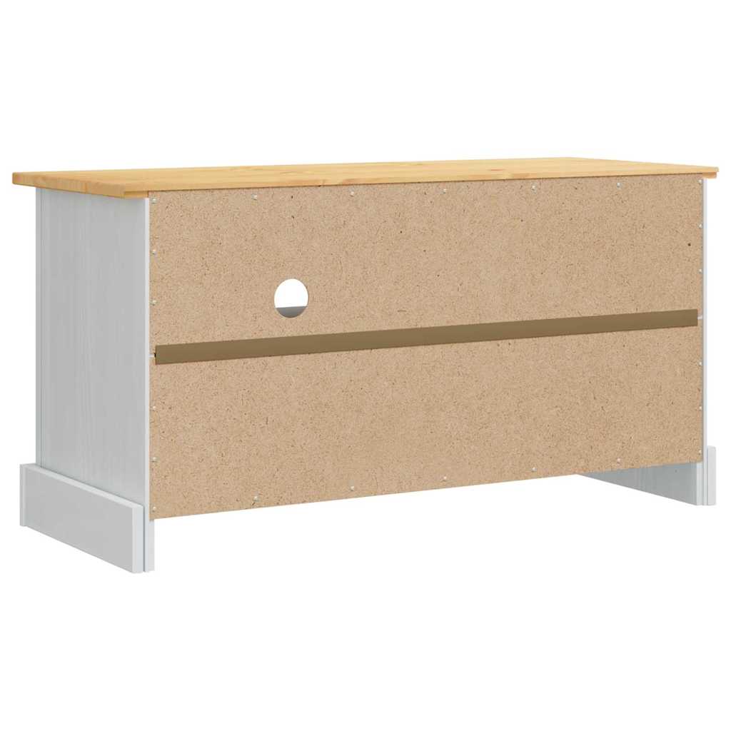 TV-Möbel Vit TV-skåp Corona 100 x 40 x 52 cm Massiv furu