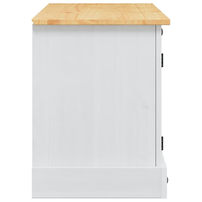 TV-Möbel Vit TV-skåp Corona 100 x 40 x 52 cm Massiv furu