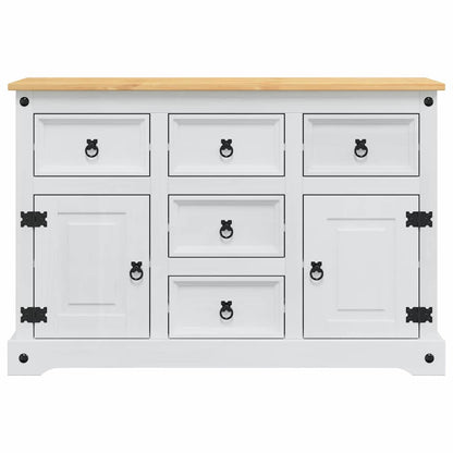Förvaringskistor Corona Vit 112 x 40 x 75 cm Massiv furu