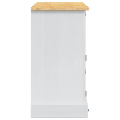 Förvaringskistor Corona Vit 112 x 40 x 75 cm Massiv furu