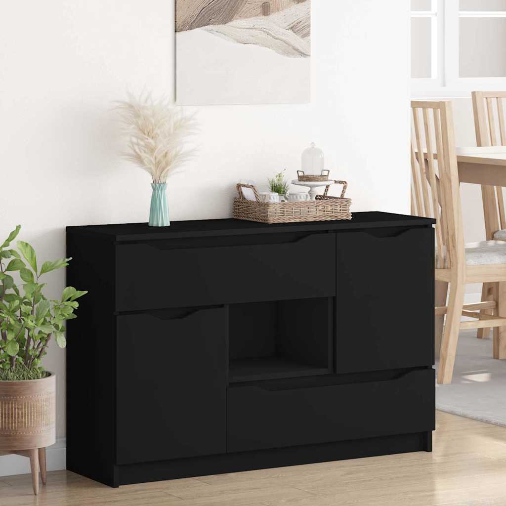 Skänk Svart med låda 100 x 30 x 65,6