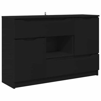 Skänk Svart med låda 100 x 30 x 65,6