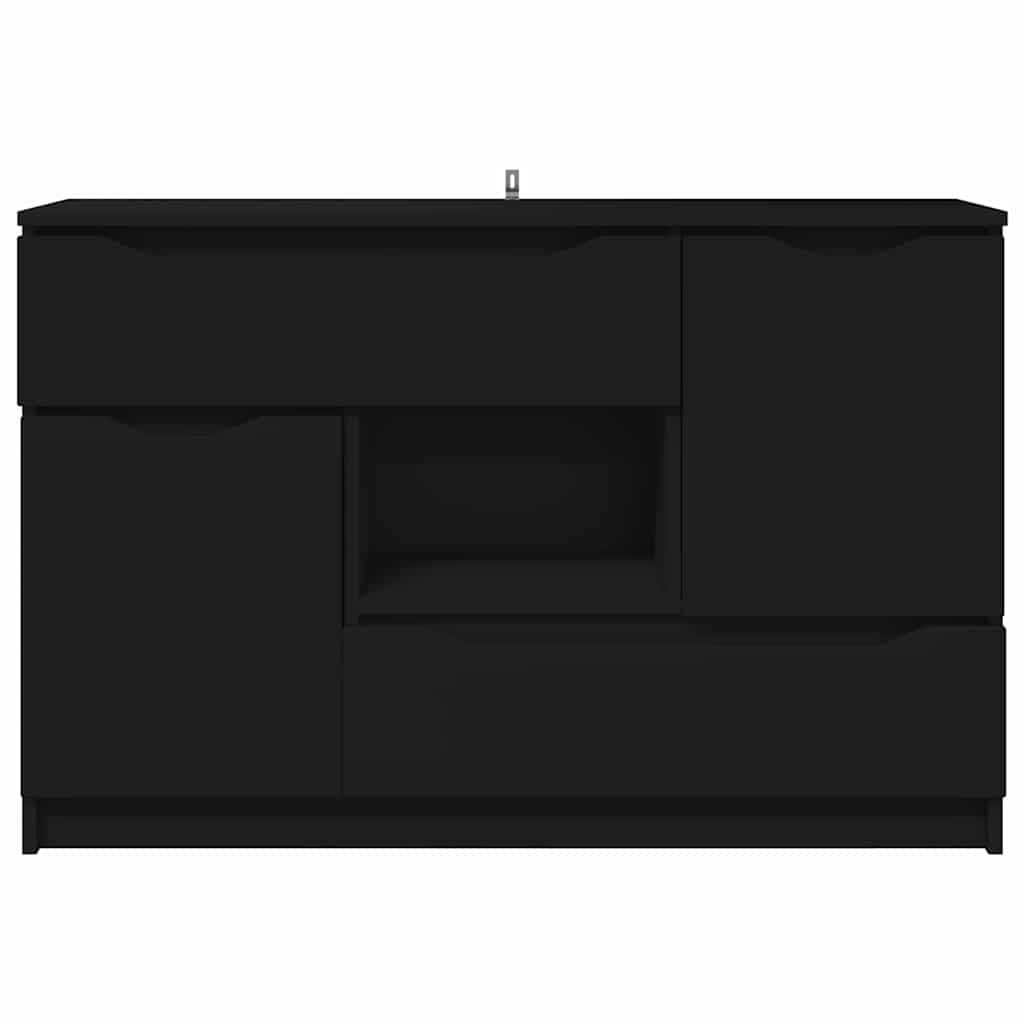 Skänk Svart med låda 100 x 30 x 65,6