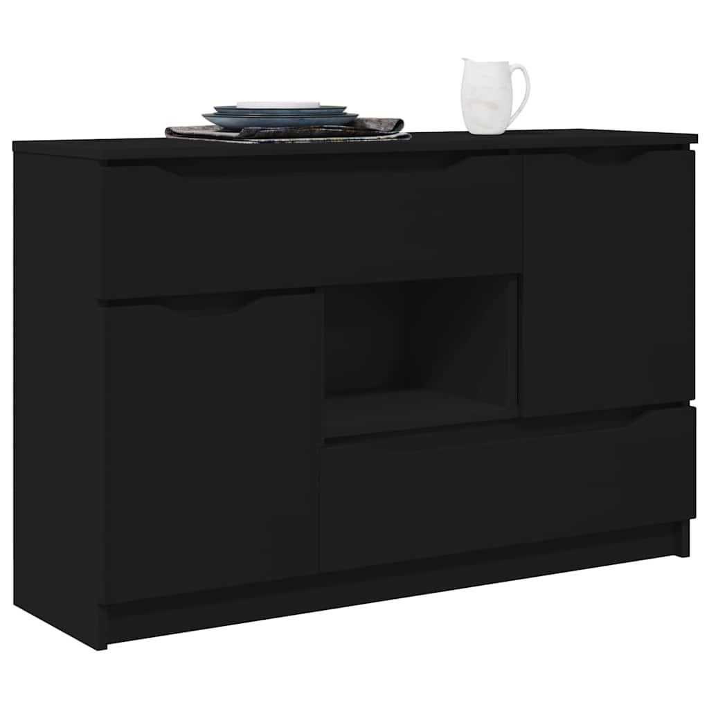 Skänk Svart med låda 100 x 30 x 65,6