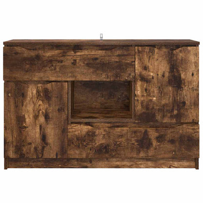 Skänk Rökfärgad Ek med låda 100 x 30 x 65,6