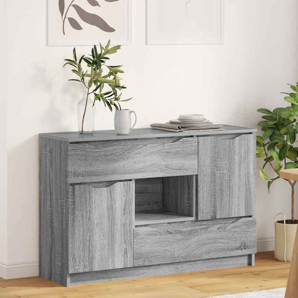Skänk Sonoma Grå med låda 100 x 30 x 65,6