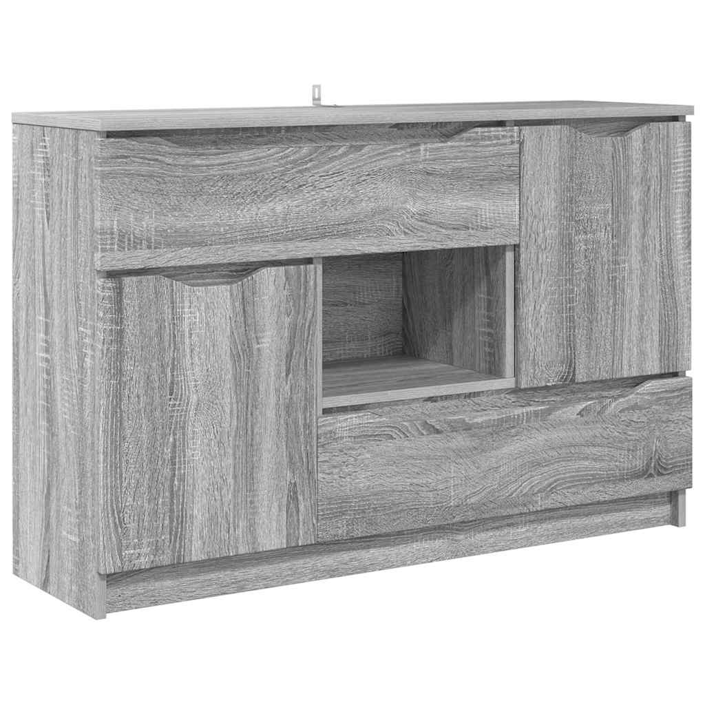 Skänk Sonoma Grå med låda 100 x 30 x 65,6