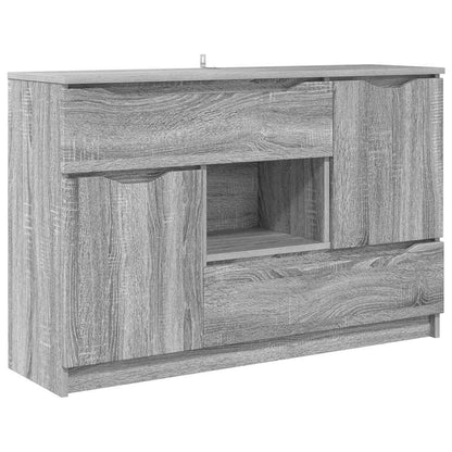 Skänk Sonoma Grå med låda 100 x 30 x 65,6
