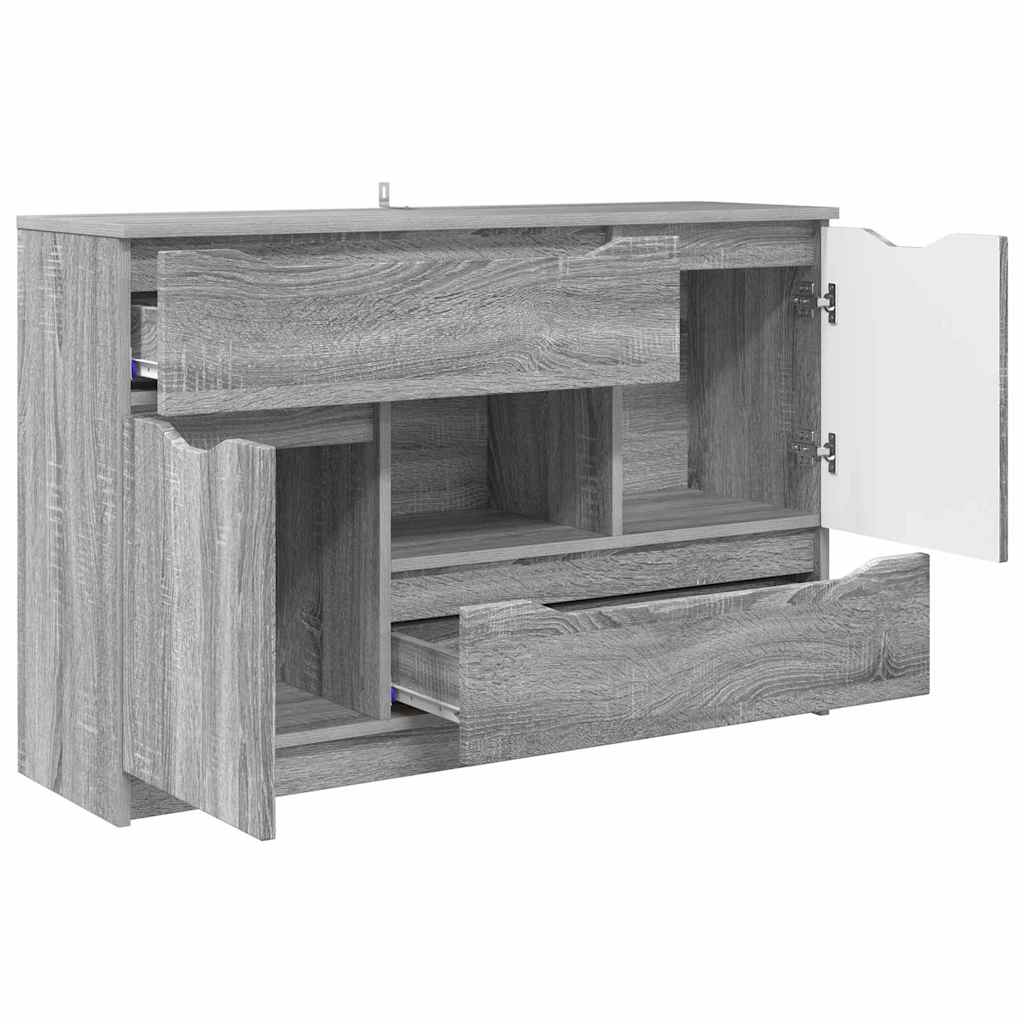 Skänk Sonoma Grå med låda 100 x 30 x 65,6