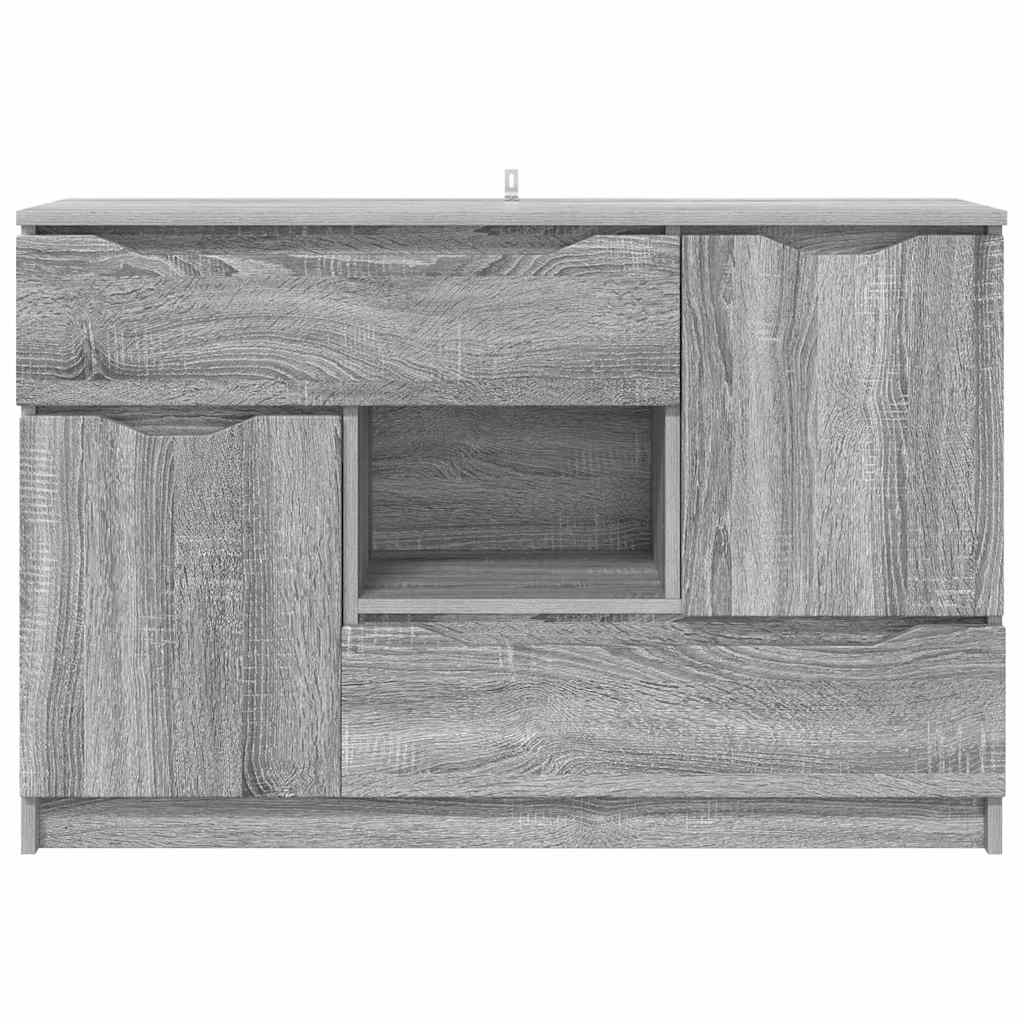 Skänk Sonoma Grå med låda 100 x 30 x 65,6