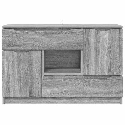 Skänk Sonoma Grå med låda 100 x 30 x 65,6