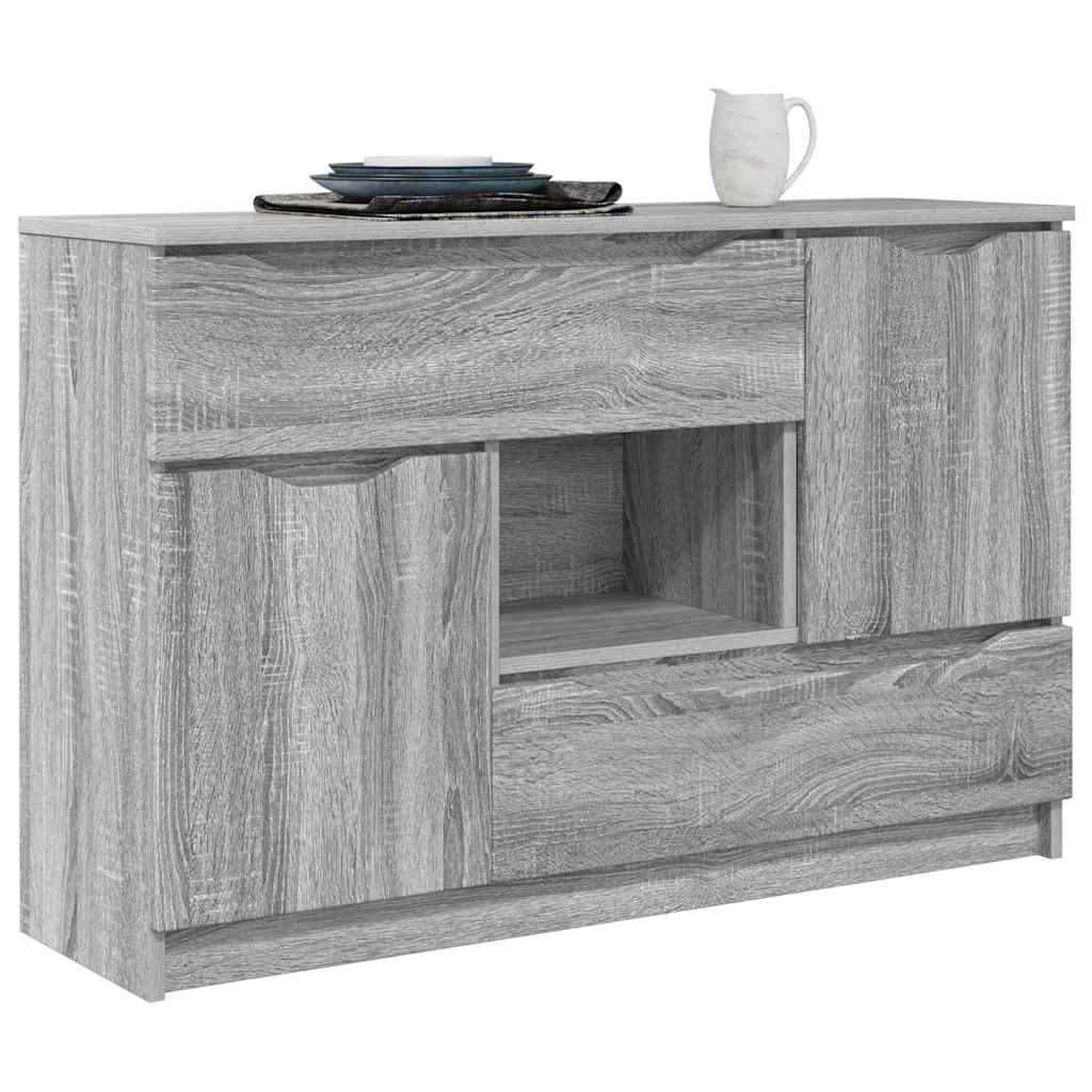 Skänk Sonoma Grå med låda 100 x 30 x 65,6
