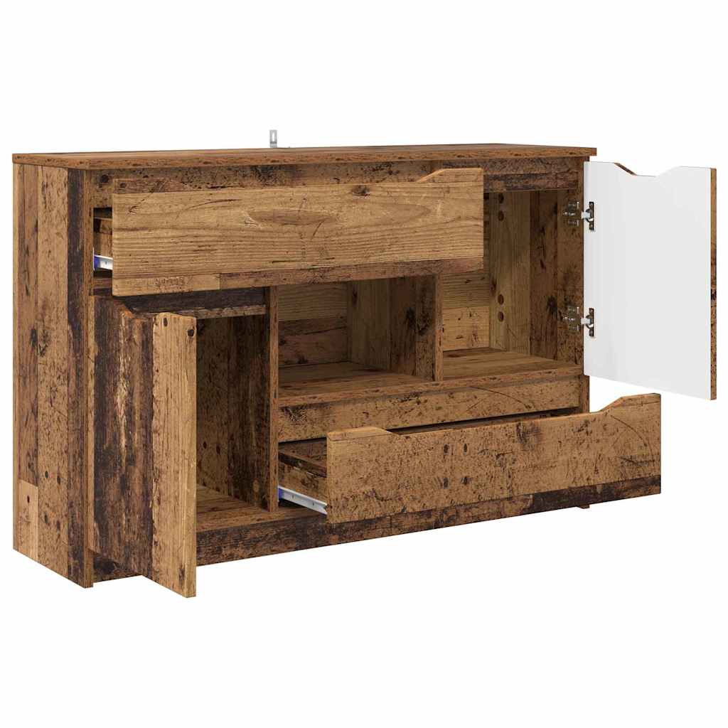 Skänk Åldrat Trä med låda 100 x 30 x 65,6