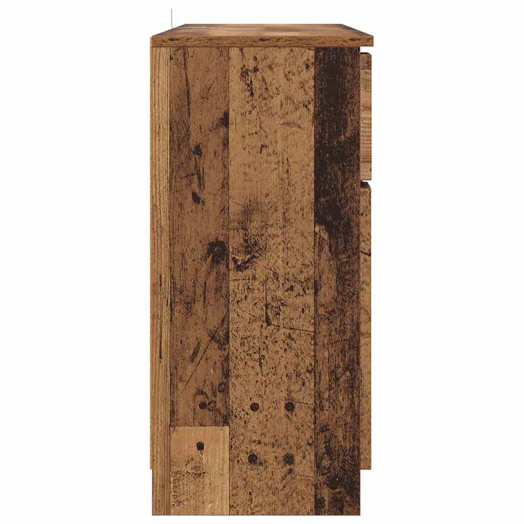 Skänk Åldrat Trä med låda 100 x 30 x 65,6