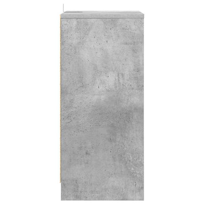 Sängbord Nattduksbord Betonggrå med låda 40 x 30 x 467 cm