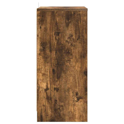 Sängbord Nattduksbord Rökfärgad Ek med låda 40 x 30 x 467 cm