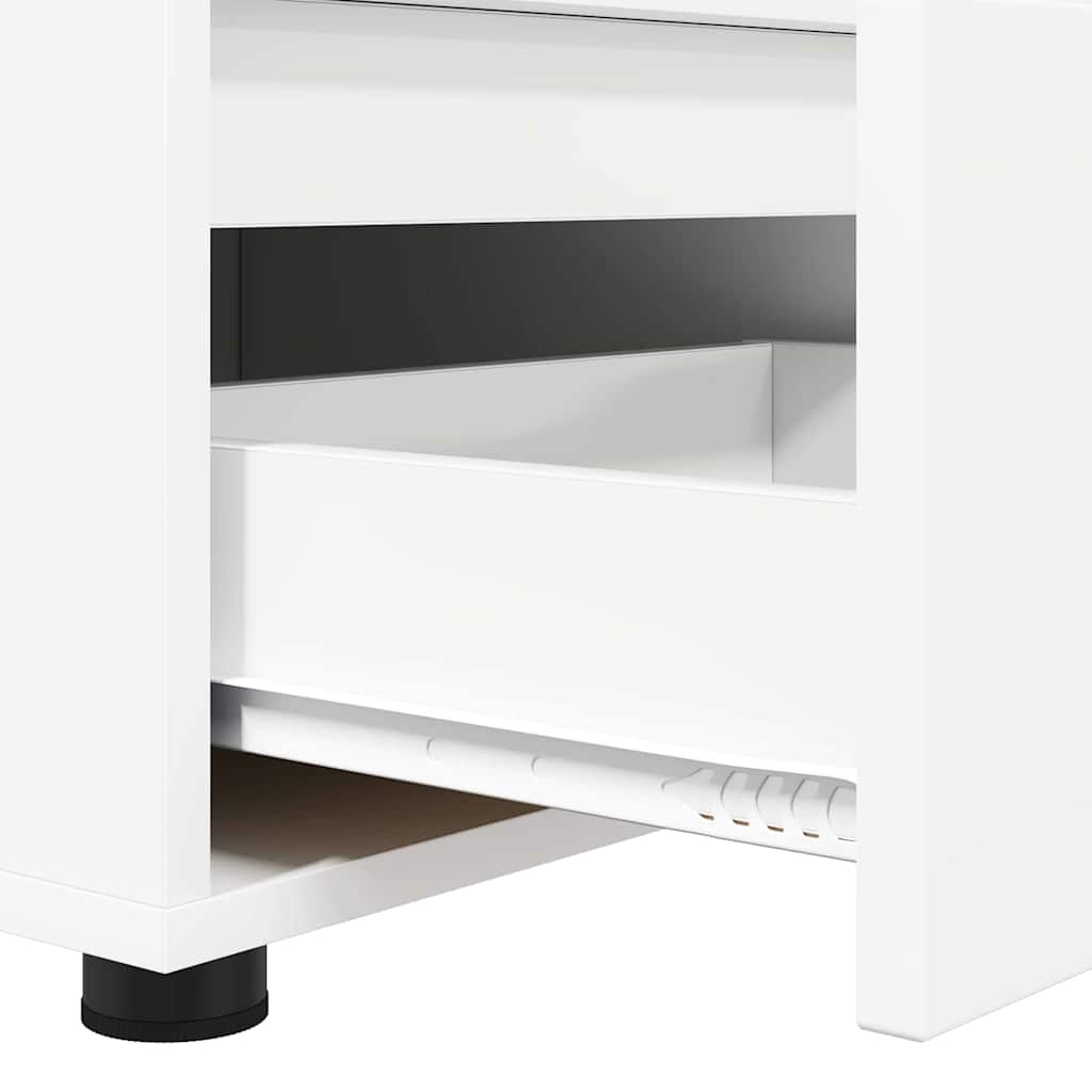 TV-Möbel Vit TV-skåp med låda 100 x 48 x 43 cm