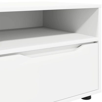 TV-Möbel Vit TV-skåp med låda 100 x 48 x 43 cm