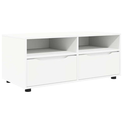 TV-Möbel Vit TV-skåp med låda 100 x 48 x 43 cm