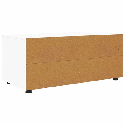 TV-Möbel Vit TV-skåp med låda 100 x 48 x 43 cm