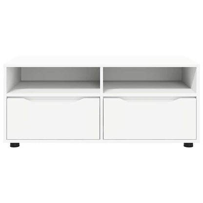 TV-Möbel Vit TV-skåp med låda 100 x 48 x 43 cm
