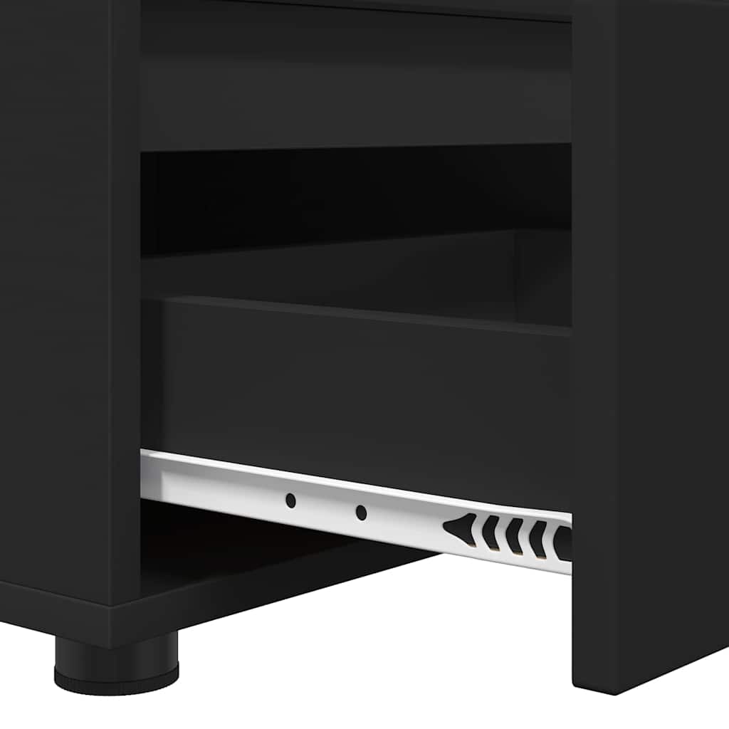 TV-Möbel Svart TV-skåp med låda 100 x 48 x 43 cm