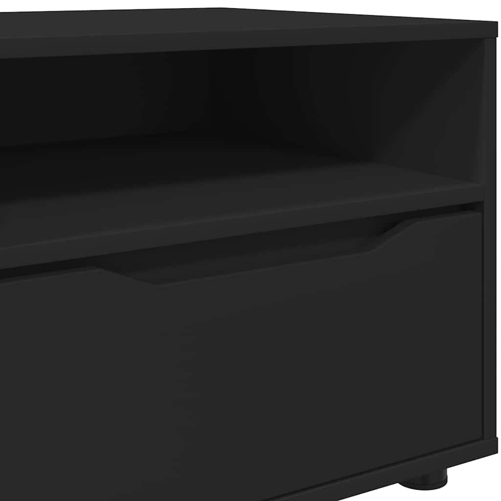 TV-Möbel Svart TV-skåp med låda 100 x 48 x 43 cm