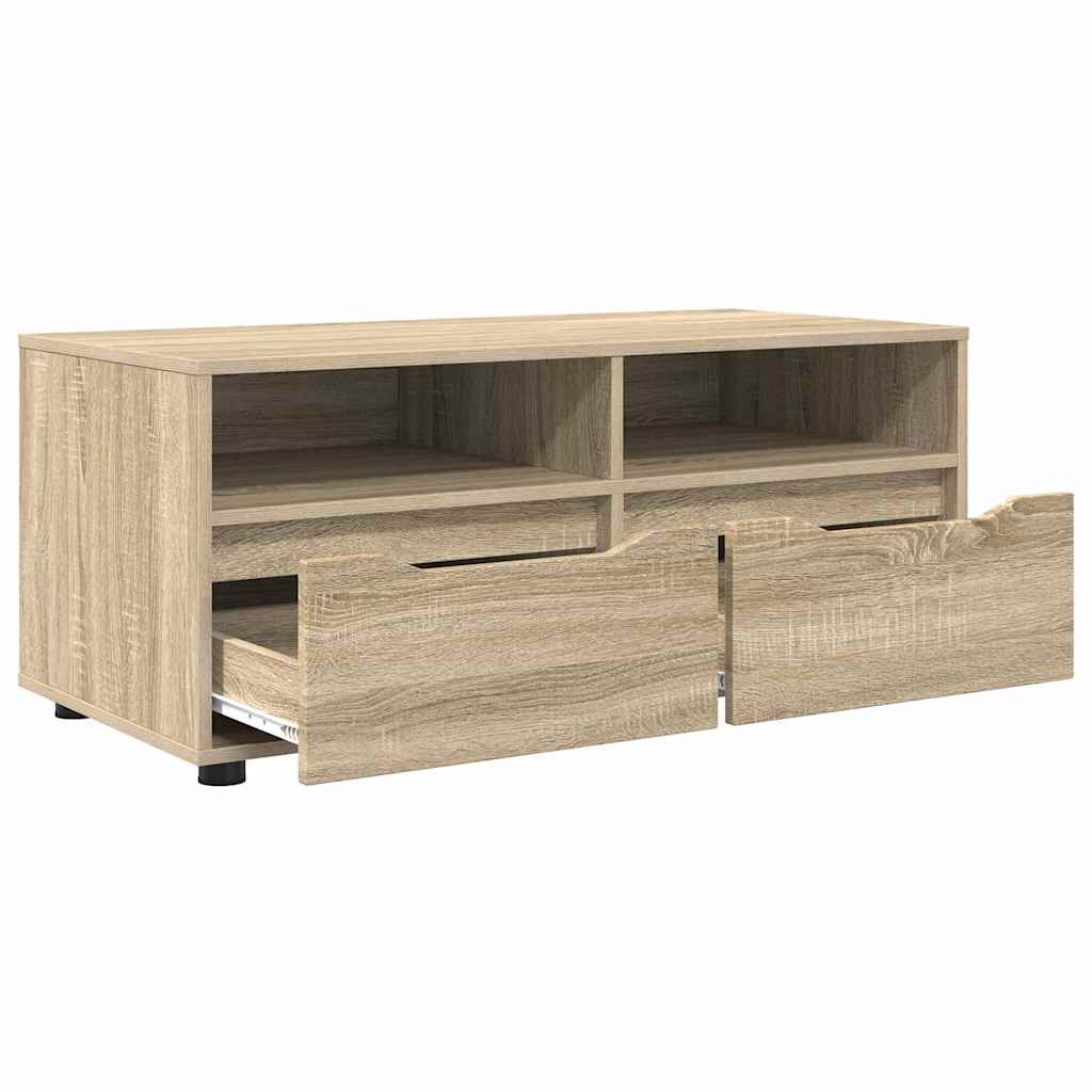 TV-Möbel Sonoma Ek TV-skåp med låda 100 x 48 x 43 cm