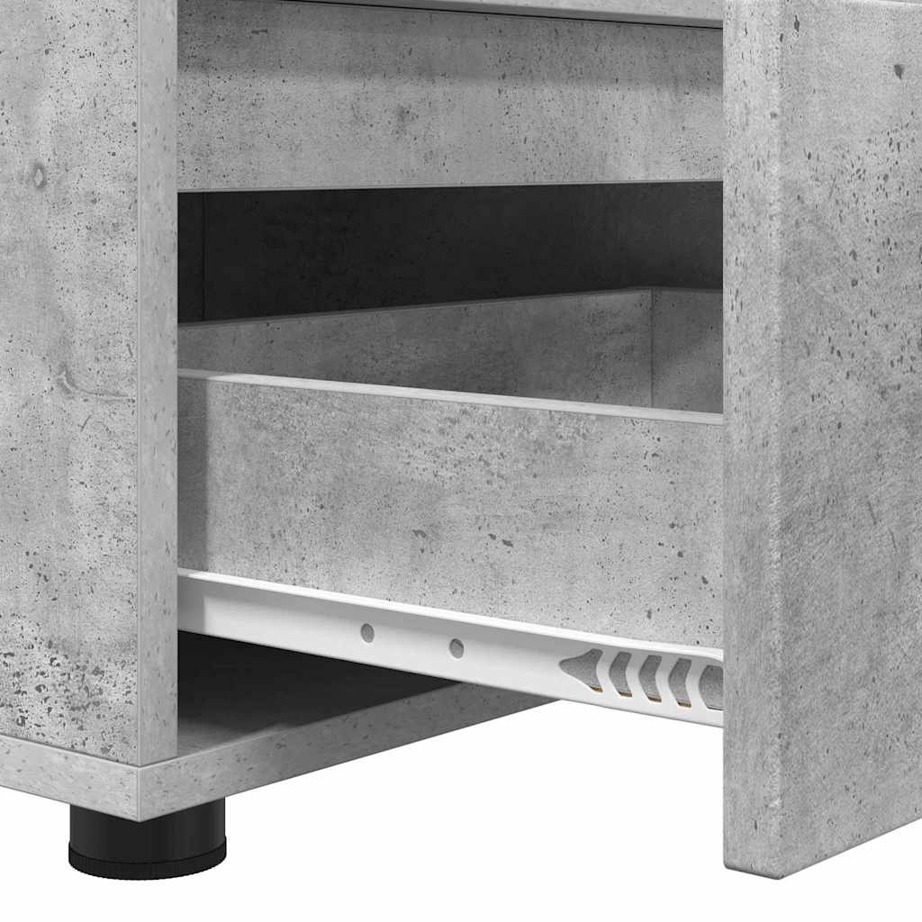 TV-Möbel Betonggrå TV-skåp med låda 100 x 48 x 43 cm