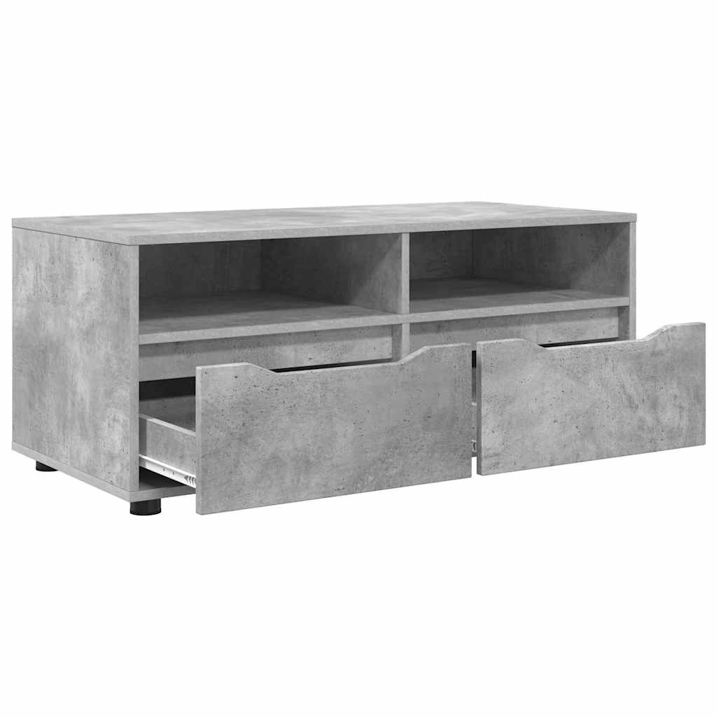 TV-Möbel Betonggrå TV-skåp med låda 100 x 48 x 43 cm