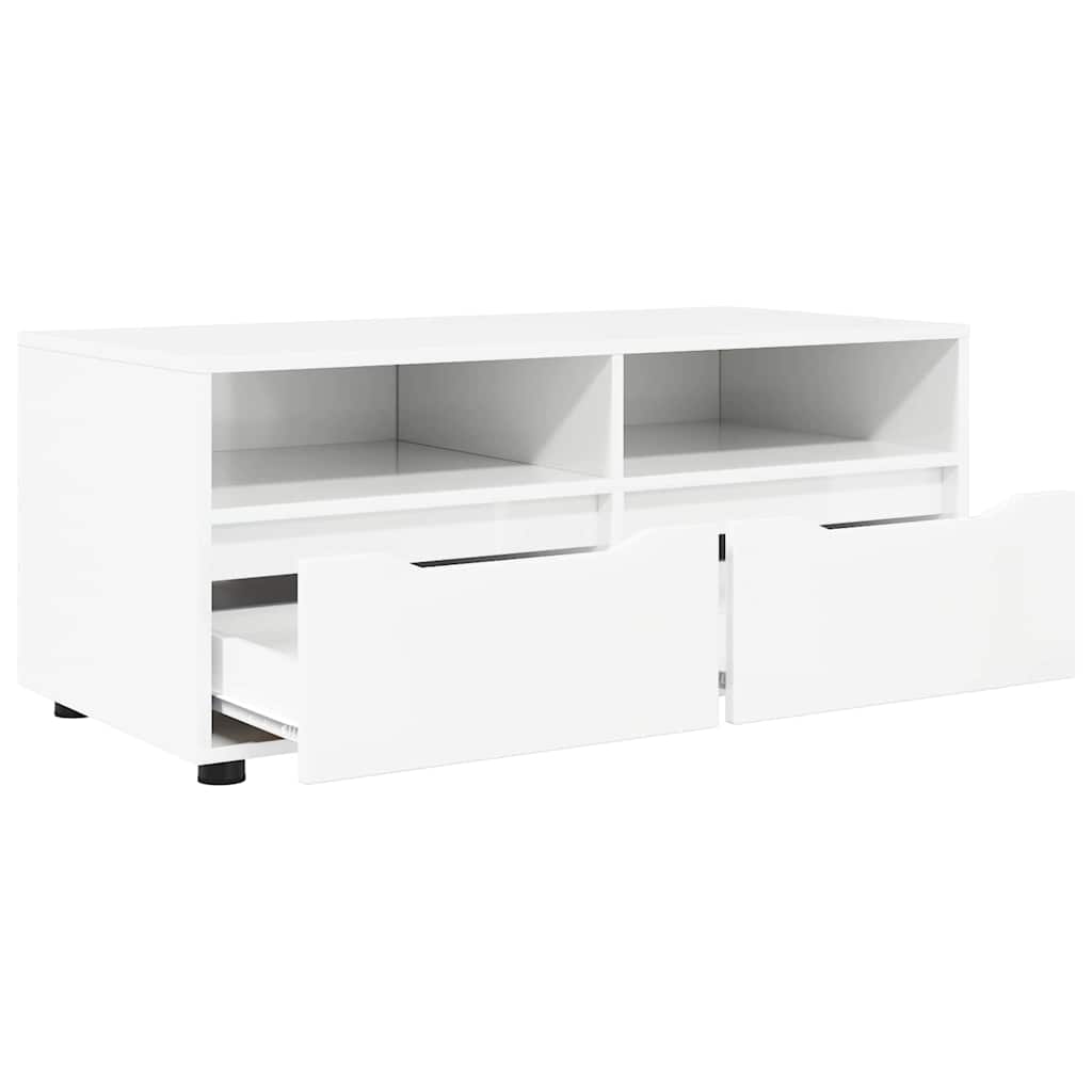 TV-Möbel Högglans Vit TV-skåp 100 x 48 x 43 cm