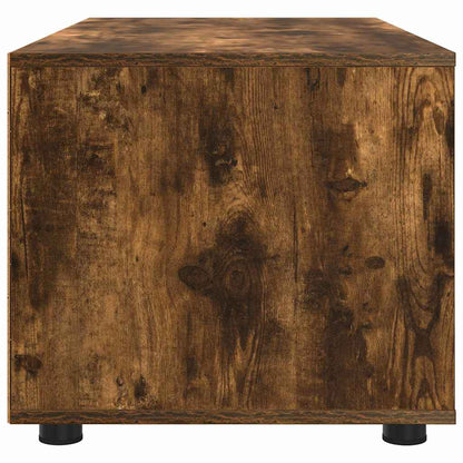 TV-Möbel Rökfärgad Ek TV-skåp med låda 100 x 48 x 43 cm
