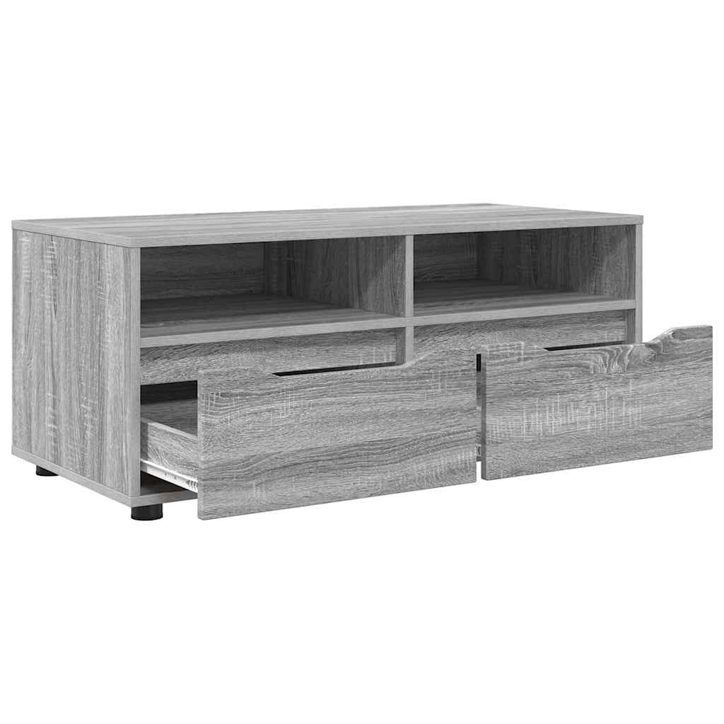 TV-Möbel Sonoma Grå TV-skåp med låda 100 x 48 x 43 cm