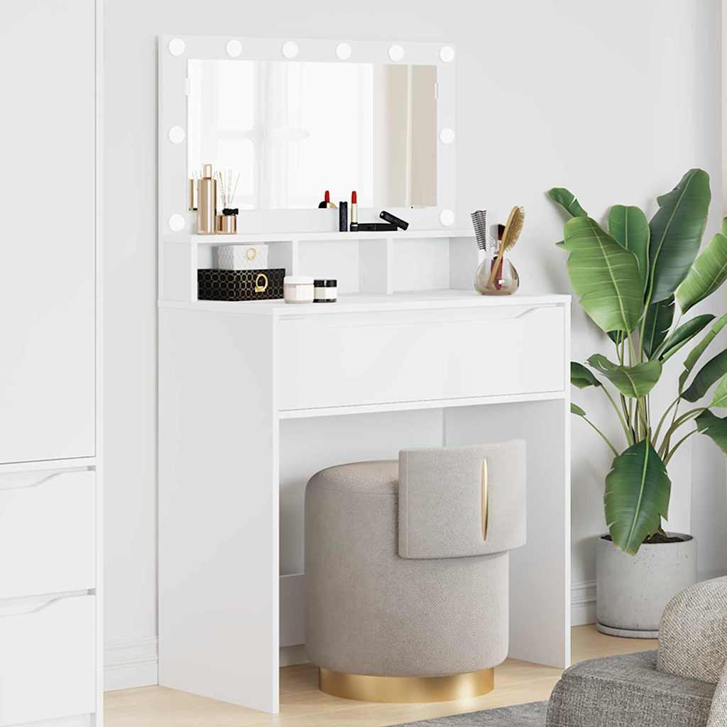 Sminkbord Vit 80 x 39,6 x 135 cm
