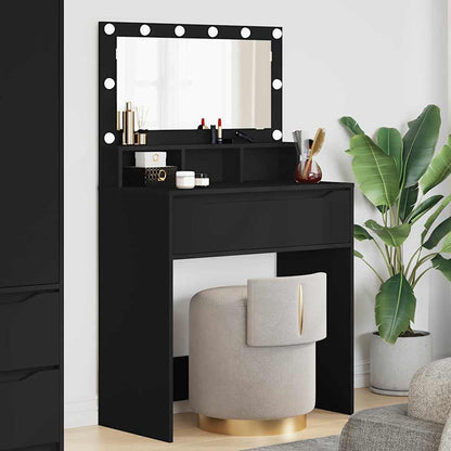 Sminkbord Svart 80 x 39,6 x 135 cm