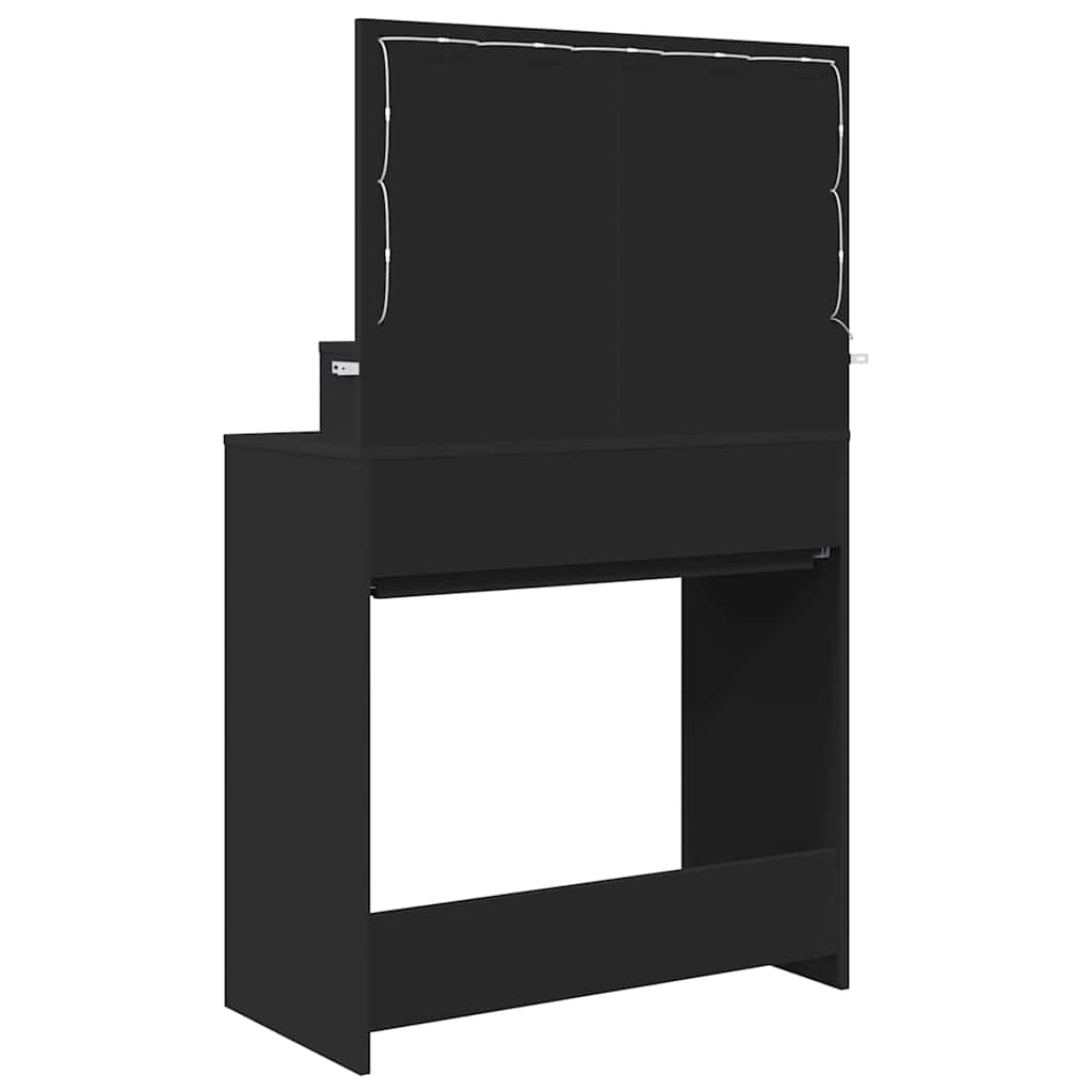Sminkbord Svart 80 x 39,6 x 135 cm