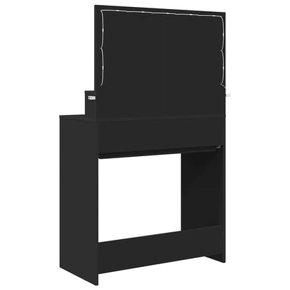 Sminkbord Svart 80 x 39,6 x 135 cm