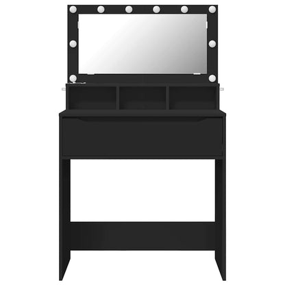 Sminkbord Svart 80 x 39,6 x 135 cm