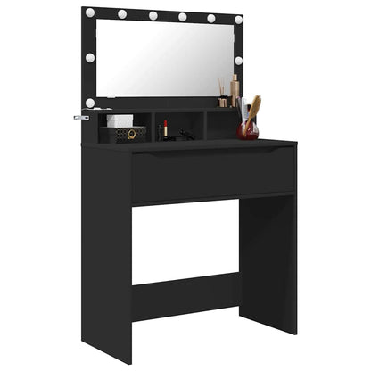 Sminkbord Svart 80 x 39,6 x 135 cm
