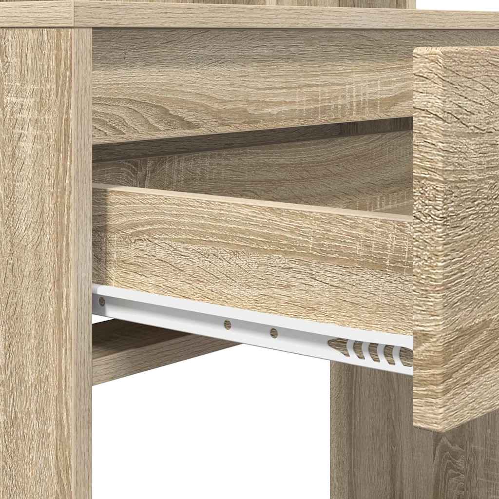 Sminkbord med låda Sonoma Ek 80 x 39,6 x 135 cm