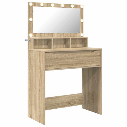 Sminkbord med låda Sonoma Ek 80 x 39,6 x 135 cm