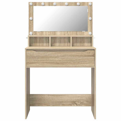 Sminkbord med låda Sonoma Ek 80 x 39,6 x 135 cm