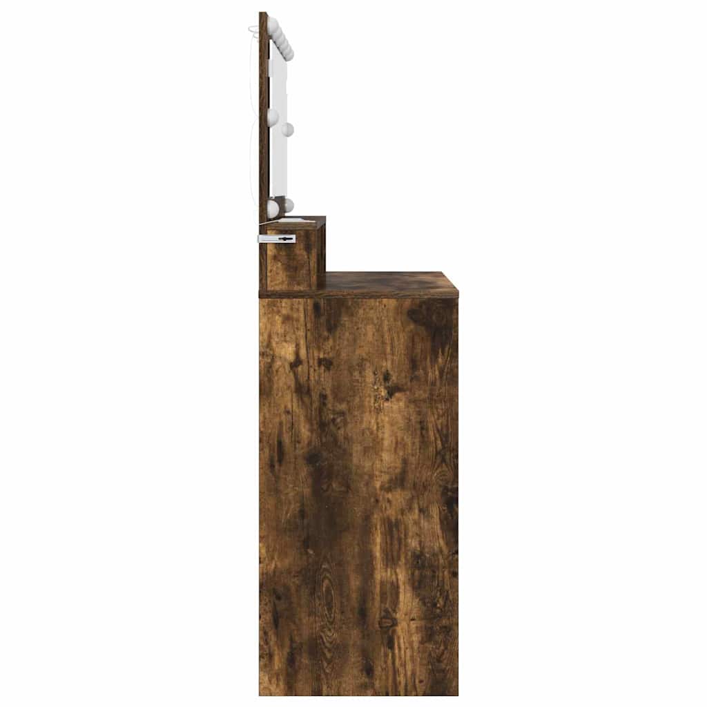 Sminkbord Rökfärgad Ek 80 x 39,6 x 135 cm