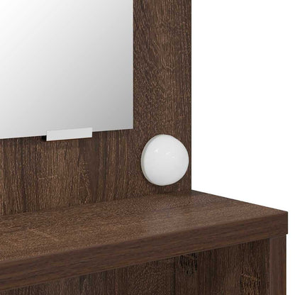 Sminkbord Brun Ek 80 x 39,6 x 135 cm