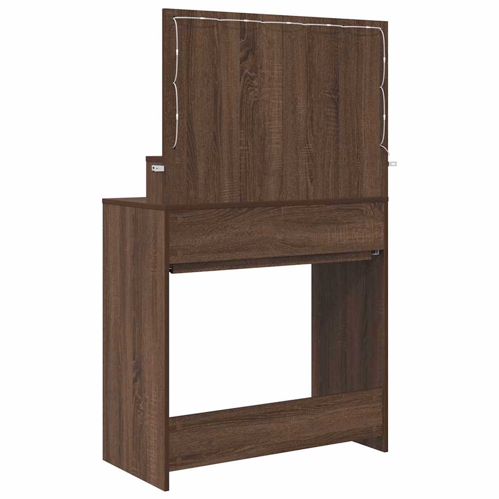 Sminkbord Brun Ek 80 x 39,6 x 135 cm