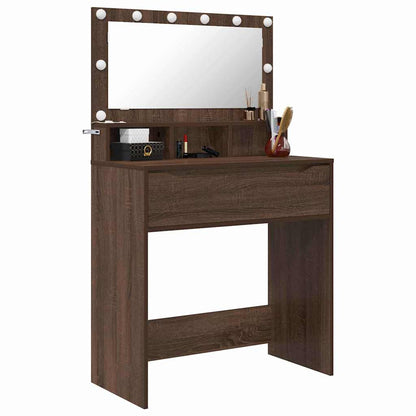 Sminkbord Brun Ek 80 x 39,6 x 135 cm